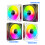Quiet 12cm Cooling Fan With-White Positive direction 5