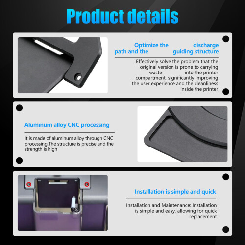 Metal Wiper Shield For Lab 3D Printer Waste Filaments Management 1