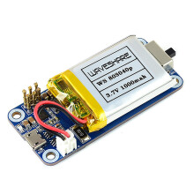 Waveshare USV-Modul für Raspberry Pi Zero-Netzteil mit Batterie das USV-Netzteilmodul UnterstüTzt das Laden und Entladen