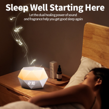 Machine à bruit blanc compacte en forme de diamant - Mini aide au sommeil portable, nouvel amplificateur de sommeil transfrontalier -