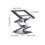 Support pliable pour ordinateur portable 17.3 pouces, 3-Argent 4
