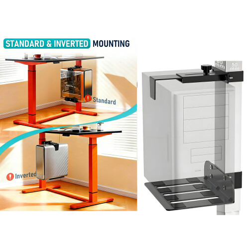Universal Computer Stand Under Desk Mount Features Variable 1