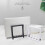 Multiple Tiers Laptop Holder Elevator Stand Bookshelfs-White 6
