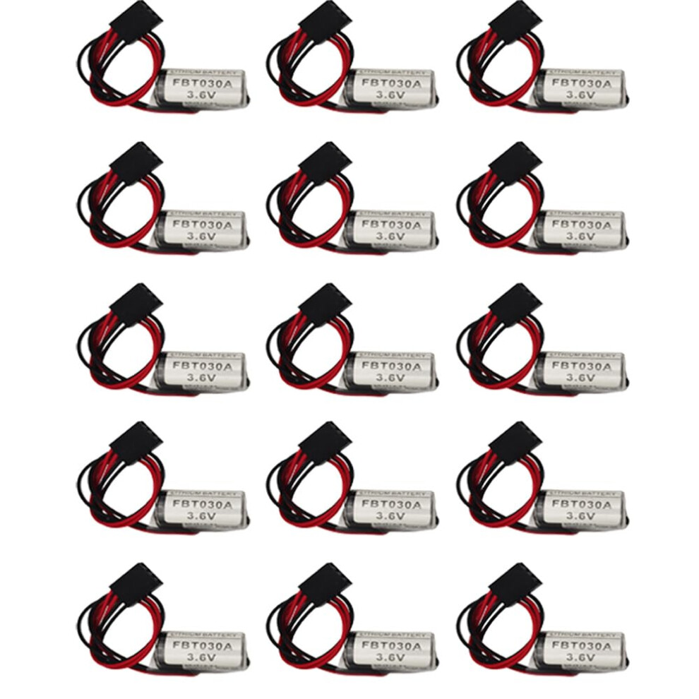 3.6V Plc Battery Fbt030a 1200Mah Lithium With Plug, Nonrechargeable, 25X14mm, 15 Pack 9771547022190