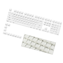 Full 119 Keys MAO Profile Keycaps With Soft Jelly Feel-White