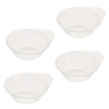 Plastic Serving Bowls Set of 4 Durable Lightweight Small Camping Bowls for Picnic and Travel