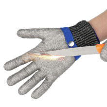 Cut Resistant Gloves XL 316 Stainless Steel Mesh, Food Grade AntiSlip Glove for Kitchen and Meat Processing