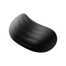Tapis de souris de repos de poignet de silicone de petites-Noir