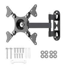 Flexible TV Wall Mount Brackets 360-Black 10 to 32 inches