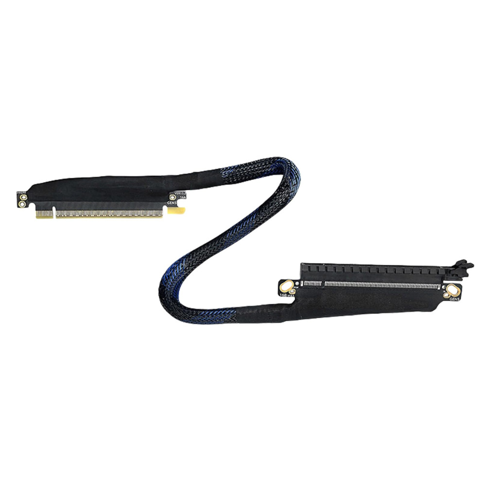 Pcie 5.0 X16 Gpu Riser Cable 180 Right Exit Design, Speed 64Gbps For Enhanced Airflow 9771547022237