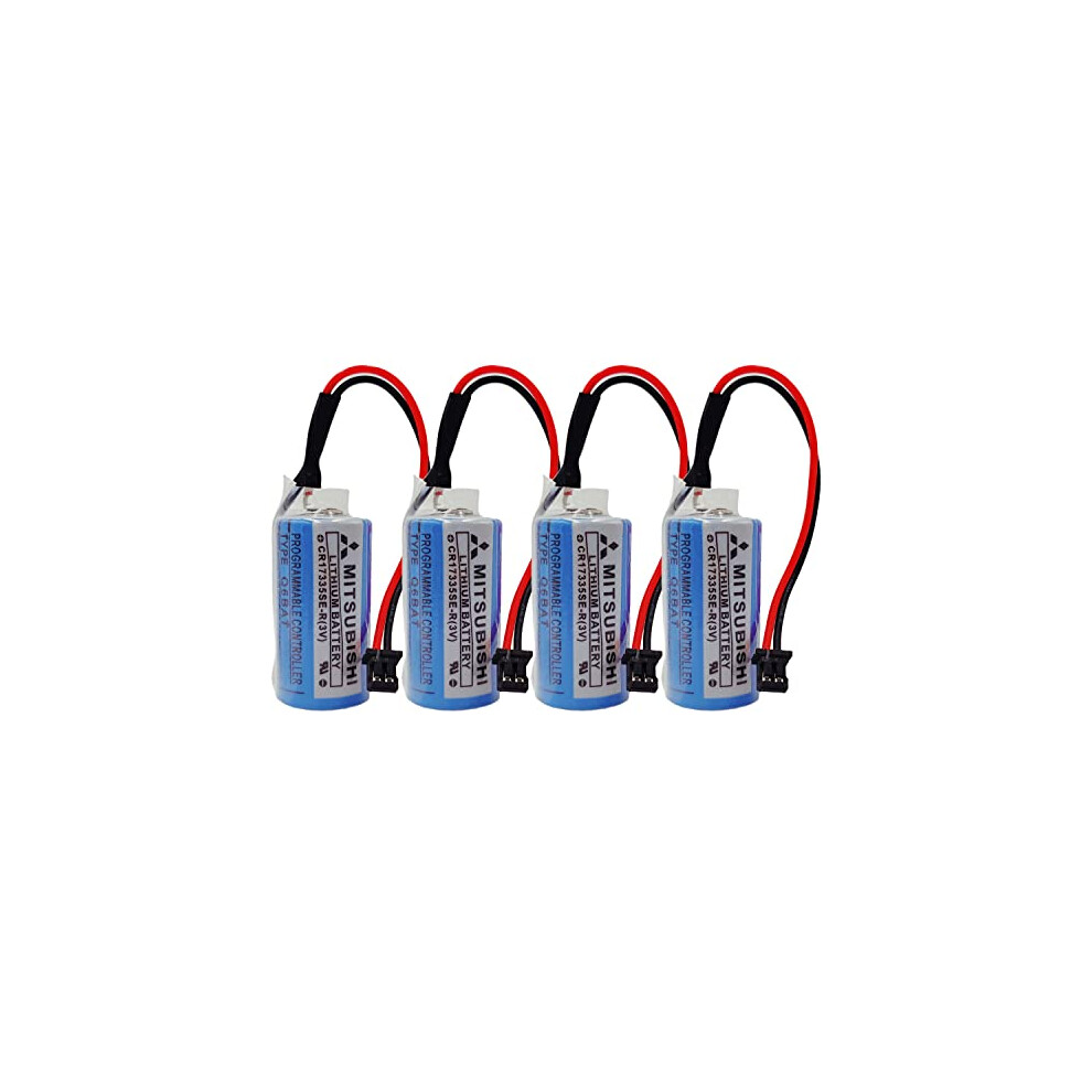 4 Pack Q6bat Cr17335ser 3V 1800Mah Lithium Battery For Plc Memory Backup Replacement 9073542169383