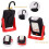 Super Bright Rechargeable LED Work Light with Magnetic Mount and Foldable Hook Stand, Red 5