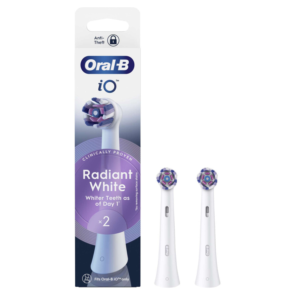 Oral-B White Io Radiant Toothbrush Heads Refill 2 Pack - Image 6
