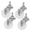 4pcs Swivel Caster Wheels for Cart Replacement, Heavy Duty 360 Smooth Rolling, Easy Install 1