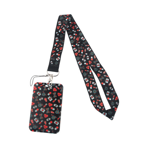 Porte-identifiant d'infirmière et de médecin, lanière-1