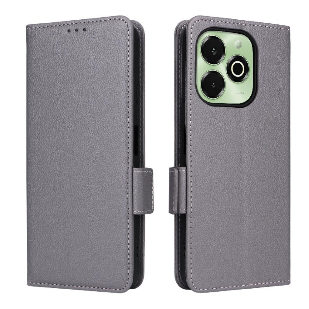 (Gray) Flip Case For Umidigi Note 100X 4G/5G Side Buckle Pu Leather Wallet Magnetic Card Slots Holder Gray 764563340682