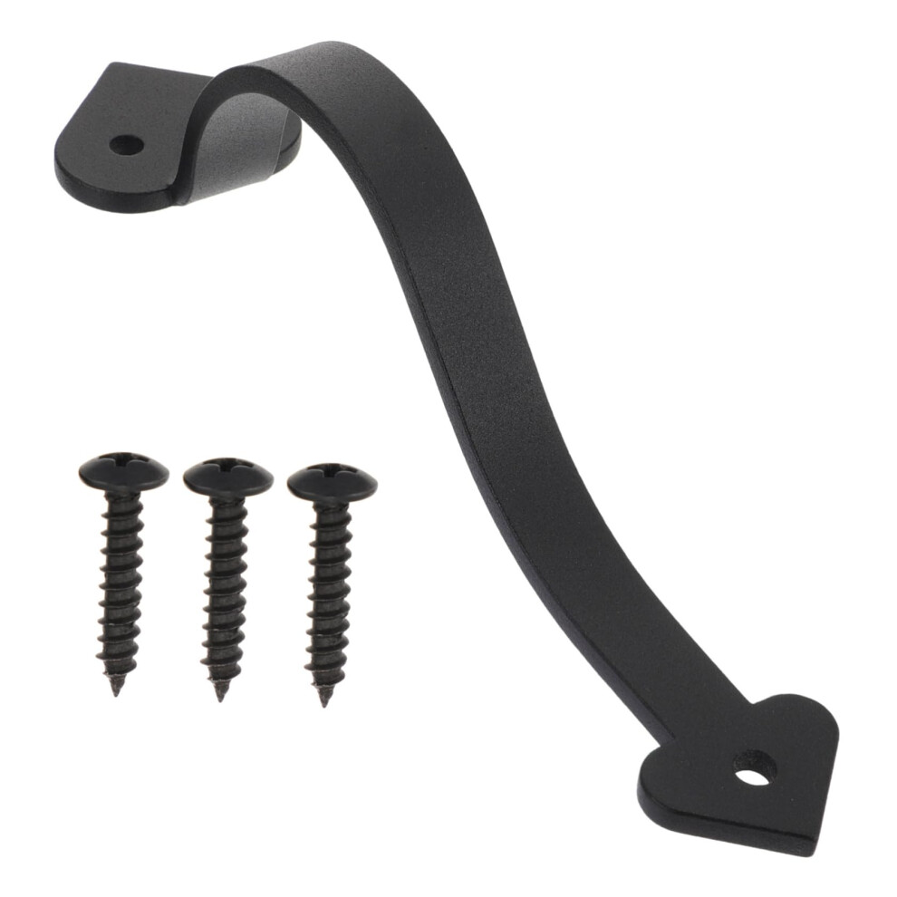 Retro Wood And Steel Cabinet Door Handle, Durable Barn Or Wardrobe Pull With Easy Installation 9073542169536