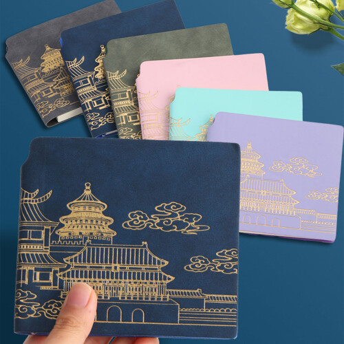Elegant Pocket Sized Notebook PU Leather Notebook With-qianzise 2