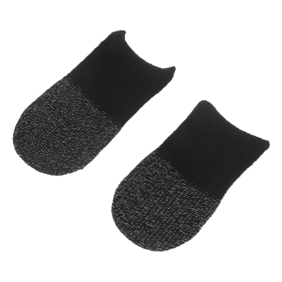 10 Pairs Gaming Finger Sleeves Sweatproof Breathable Fiber Thumb Covers For Mobile And Tablet Gaming 9073542169666
