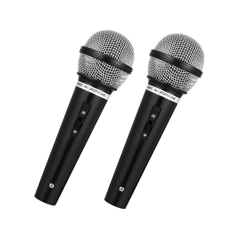 Tauoh 2Pcs Microphone Prop, Plastic Pretend Microphone For Music Birthday Costume