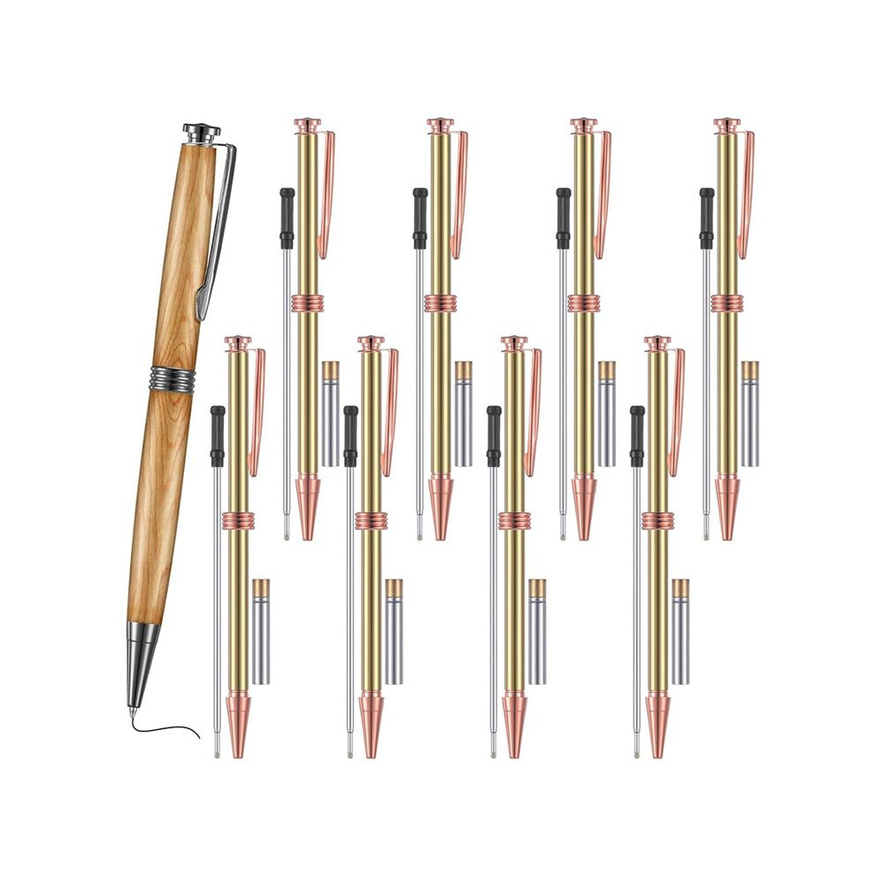 8Pcs 7Mm Trimline Twist Pen Slimline Twist Pen Kit With Replacement Lathe Turning Supplies For Wood Turning Crafts D Black Tauoh