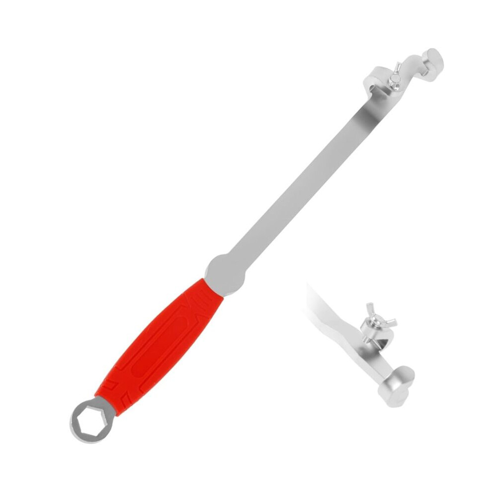 Wrench Extender Tool Bar, 15In Universal Wrench Extension Adapter, 1/2In Or 21Mm Hex Drive Open Spanner Extender Adaptor 6032218141187