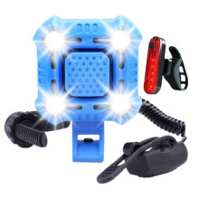 Bike Horn with Wide Range Floodlight,USB Rechargeable Bicycle Horn with Light,for Mountain Bikes,Scooters