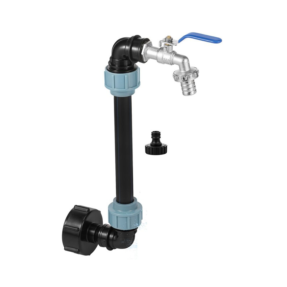 Ibc Tank Gooseneck Adapter Set With Brass Tap 3/4 Inch Outlet Tap For 1000L Rainwater Tank Rain Ibc Container 6033107878832