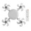 E27 LED Ceiling Fan Light with Remote Control Dimmer Function 60W Ceiling Light Drone Shaped Fan Light 1