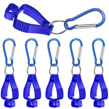 6 Pieces Blue Safety Glove Holder Clips, Heavy Duty Glove Grabber for Belt Loop, Durable Hands Access