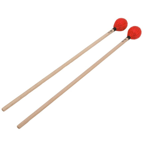 2PCS Marimba Mallets with Yarn  & Maple Handle Keyboard Marimba Mallets for Percussion Enthusiasts