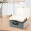 Lockable Container Plastic Lockable Box 4 Digit Password Organizer High Security Lockable Bin Sturdy Lockable Bin M 6