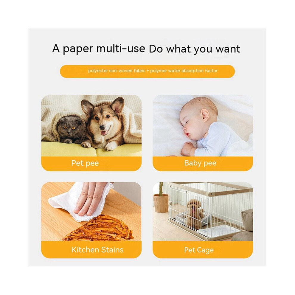 200X Pet Disposable Pee Paper Dog Pee Pad Suction Diaper Diaper Deodorization Pet Cat Training Toilet Supplies 25X30cm