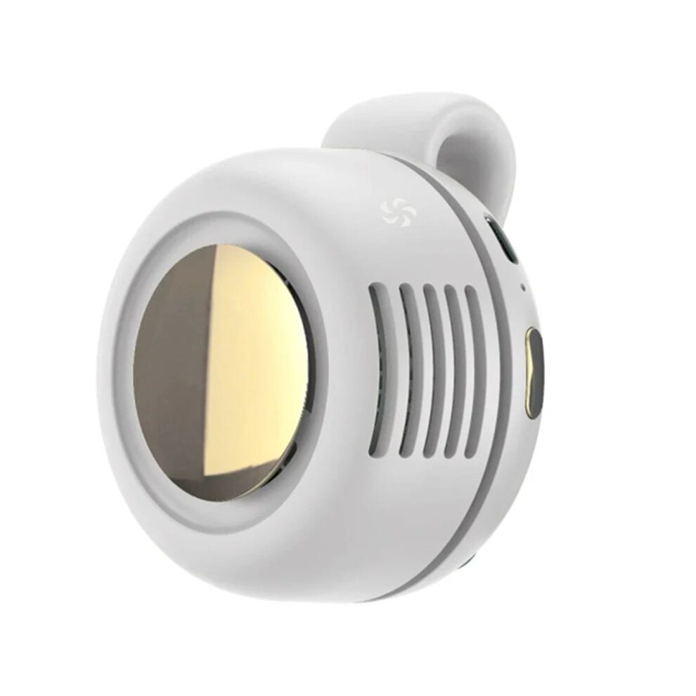 Waist-Hanging Charging Fan Waist-Clip Cyclone Fan Portable Usb Charging Fan Lazy Clip- Small Cyclone Fan White 6032476620813