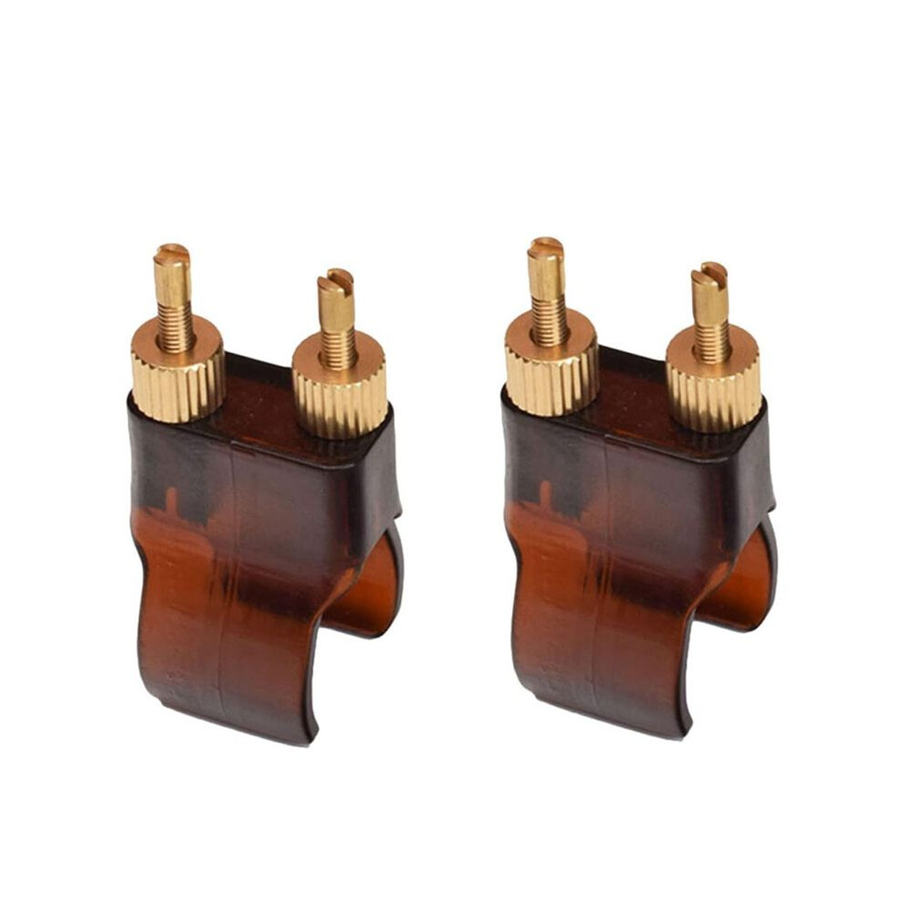 2Pcs Professional Erhu String Adjusters, Brass Fine Tuners For Precise Erhu Tuning, Music Instrument Accessories 6033340132890