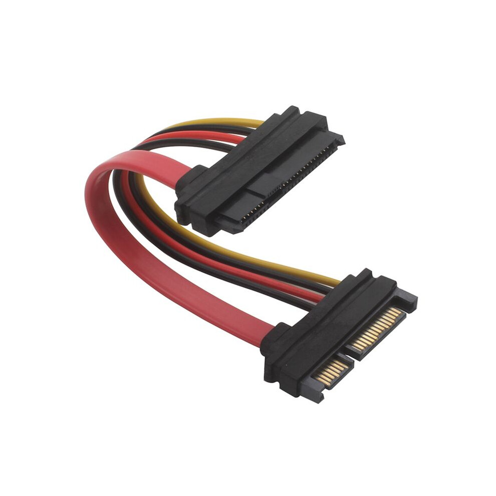 Photos - Cable (video, audio, USB) SAS to Cable SFF-8482 29Pin to 22Pin HDD Extension with 15Pin Power Port for Hard Disk Drive