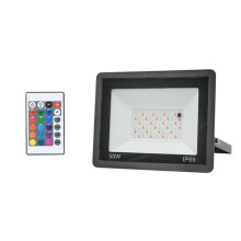 RGB LED Floodlight AC100-265V IP66 Outdoor Waterproof Spotlight Landscape Lighting for Garden, Patio, Yard 50W