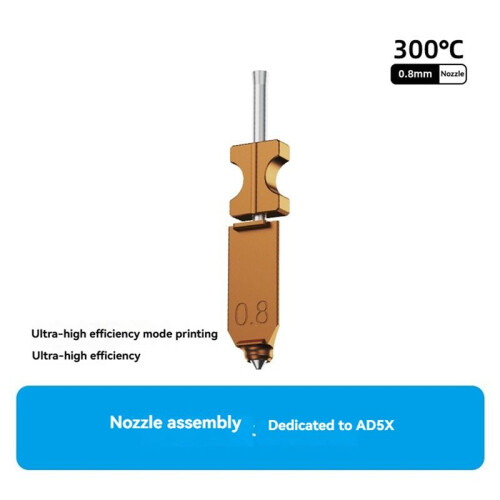 0.8mm Nozzle for FlashForge AD5X Hardened Nozzle Adverturer for Flashforge Extruder Ad5x Hotend 3D Printer Accessories 2