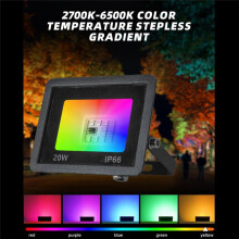 RGB LED Floodlight AC200-265V IP66 Outdoor Waterproof Spotlight Landscape Lighting for Garden, Patio, Yard 50W