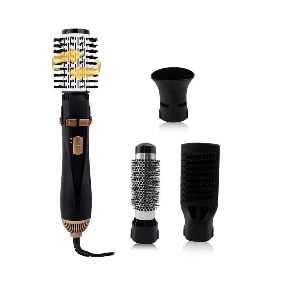 4- Hot Air Brush Hair Dryer Strong Wind Electric Straightener Curler Roller Comb Blower For Woman Eu Plug 6032189831063