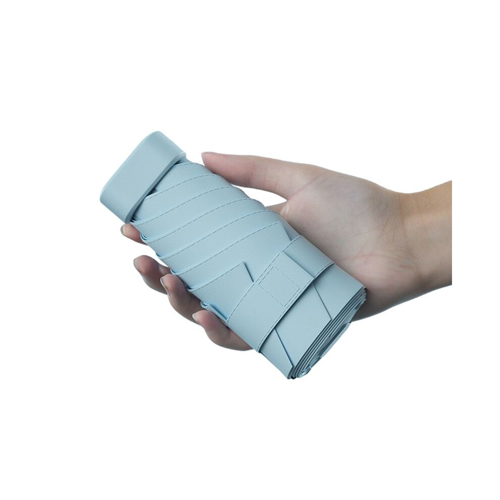 Folding Umbrella Women Anti-Uv Sunshade Umbrella Travel Sun Umbrella For Purse With Case B 6033344319280