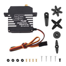 RXAZ Brushless Servo Aluminum Alloy Case Waterproof Digital Metal Gear Servo for RC Car Truck Crawler Boat Robot DIY 25KG
