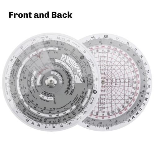 Flight Ruler Flight Computer Aviation Plotter Slide Rule for Aviation Flight Train Circular Navigation Calculation Ruler 1