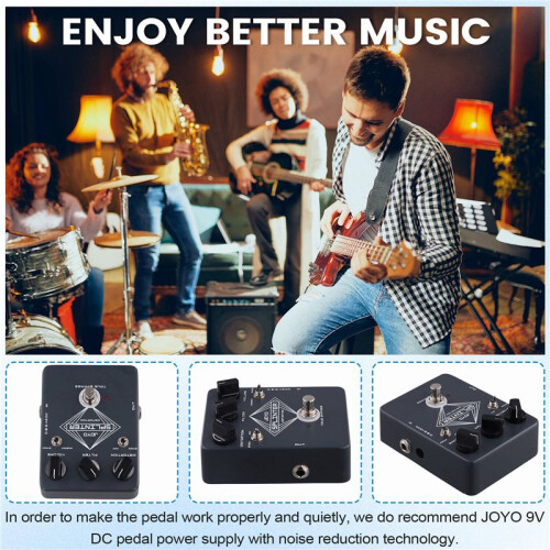 JOYO JF-21 Splinter Classic Distortion Guitar Pedal Fuzz & Distortion Effect Pedal with DISTORTION/FILTER/VOLUME Knobs 2