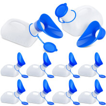 10 Pcs Portable Urinal Bottle with LeakResistant Lid, Unisex Travel Urinal for Adults and Kids Camping Car Use