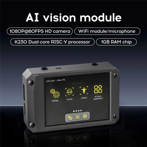 New K230 Al Visual Recognition Camera Module with 2.4-Inch HD Touch Screen Based  MicroPython Developer for Robot Kit 1