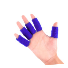 10pcs Breathable Elastic Finger Sleeves Thumb Support Brace for Sports Impact Protection
