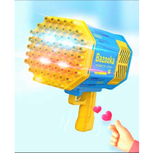 69 Hole Rechargeable Bazooka Bubble Gun for Kids, Automatic Bubble Blower for Outdoor and Indoor Fun