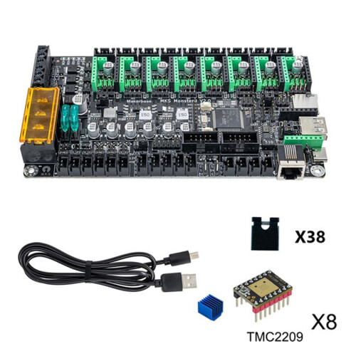 For MKS Monster8 V2 32Bit Control Board with 8 TMC2209 Driver for 3D Printer Voron VS Spider Octopus 1