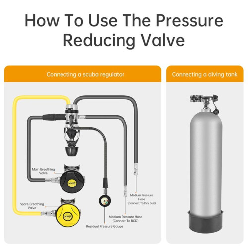 Scuba Diving Regulator 5  Design First Second Class Reducing Valve Scuba Regulator Diving Supplies 2